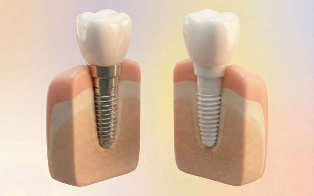 ¿Qué es más caro, el implante de titanio o el implante zirconio?